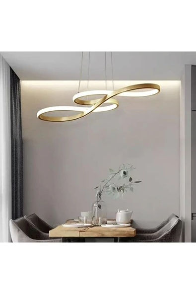 burenze A Modern Sarkıt Power Led Avize Concept Ürün Gold Sarı Gün Işığı - 4