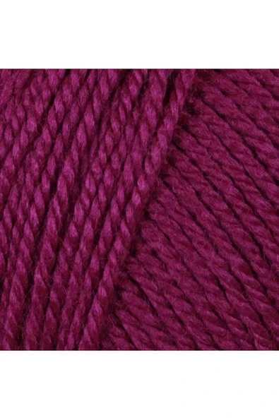 LitaeTrend 1 Adet Dora El Örgü İpi Yünü 100 gr 103 Mürdüm - Resim 2