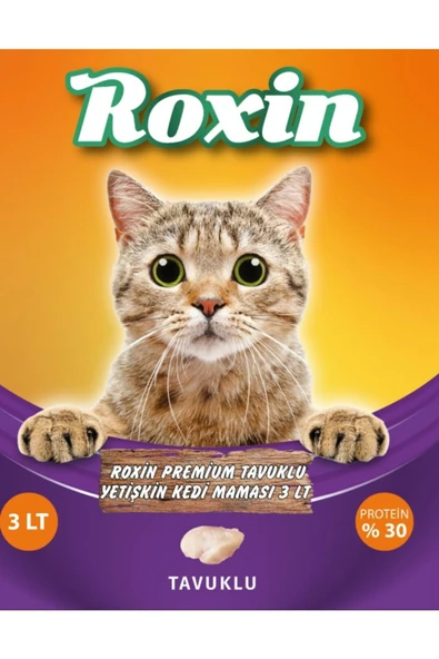 Roxin Premium Tavuklu Yetişkin Kedi Maması 3 Lt - 1