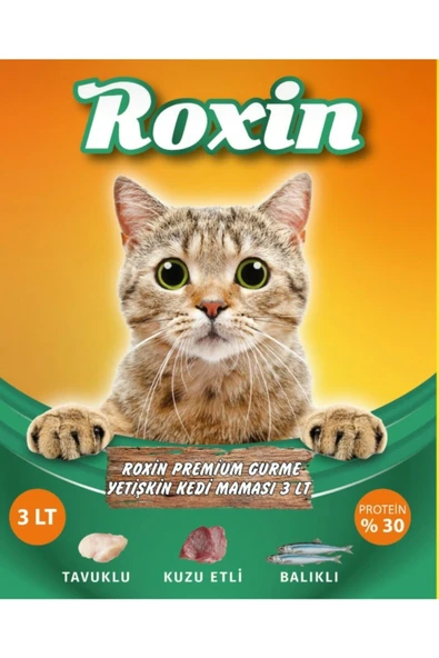 Roxin Premium Gurme Yetişkin Kedi Maması 3 Lt - 1