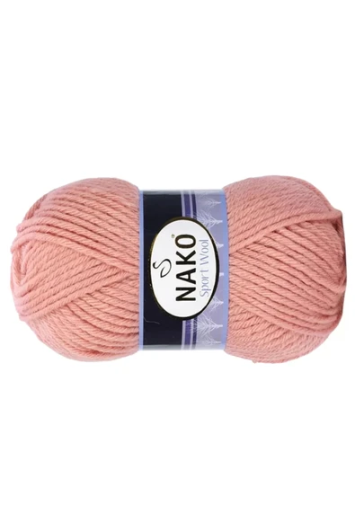 LitaeTrend 1 Adet Sport Wool Atkı Bere Ceket Yelek Örgü İpi Yünü No: 2807 Bonsai Çiçeği - 1