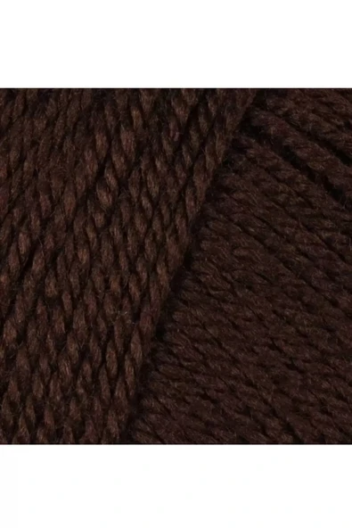 LitaeTrend 1 Adet Dora El Örgü İpi Yünü 100 gr 083 Kahverengi - Resim 2