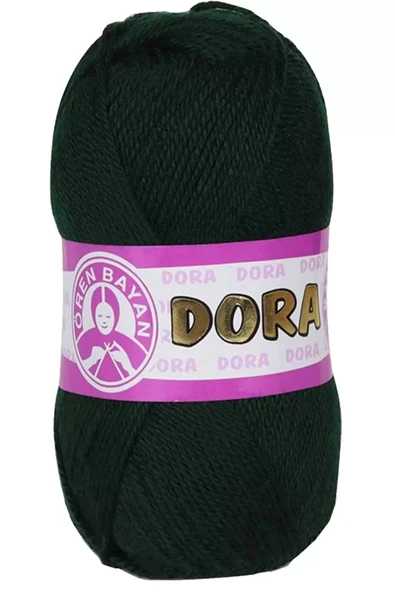 LitaeTrend 1 Adet Dora El Örgü İpi Yünü 100 gr 088 Koyu Yeşil - 1