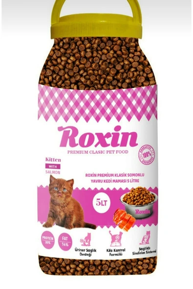 Roxin Premium Klasik Somonlu Yavru Kedi Maması 5 Lt - 1