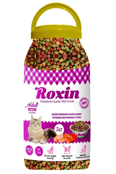 Roxin Premıum Klasik Gurme Yetişkin Kedi Maması 5 Lt - 1