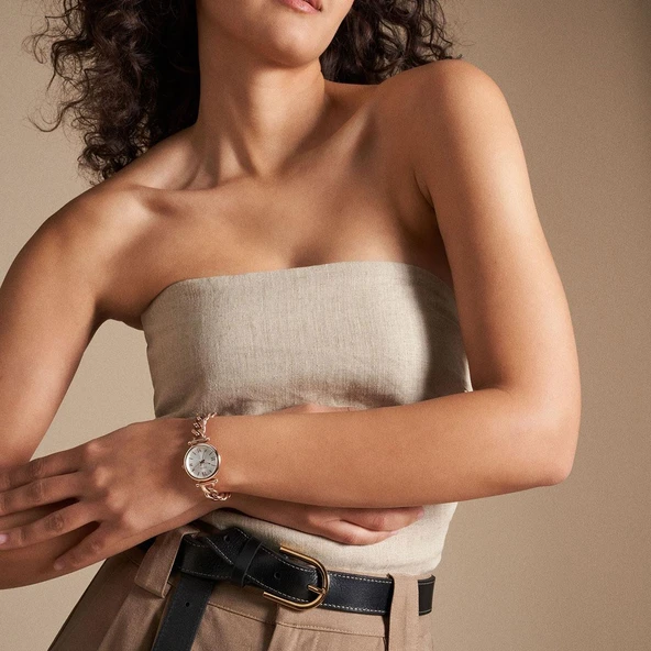 Fossil Rose Gold Kadın Kol Saati - Zincir Detay FES5330 - 4