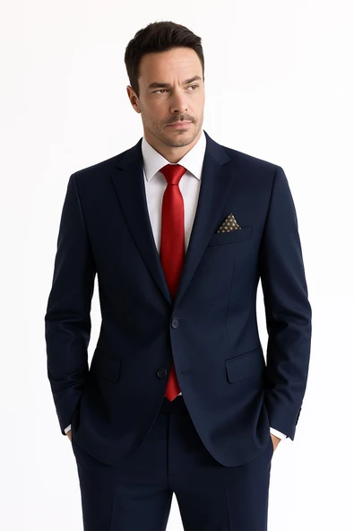 Erkek Takım Elbise Slim Fit - 1