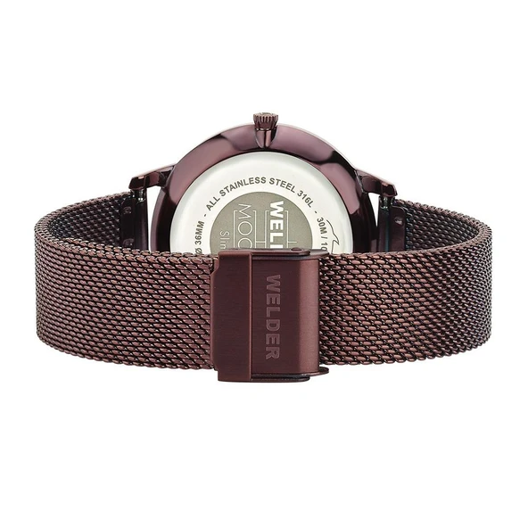 Welder Moody 36 mm Slim Kahverengi Kadın Kol Saati WWRS626 - 2