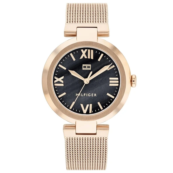Tommy Hilfiger Rose Gold Siyah Kadın Kol Saati TH1782633 - 1