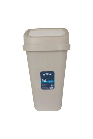 LitaeTrend Kapaklı Çöp Kovası, Plastik 17 Lt  Royaleks-G647 - 1