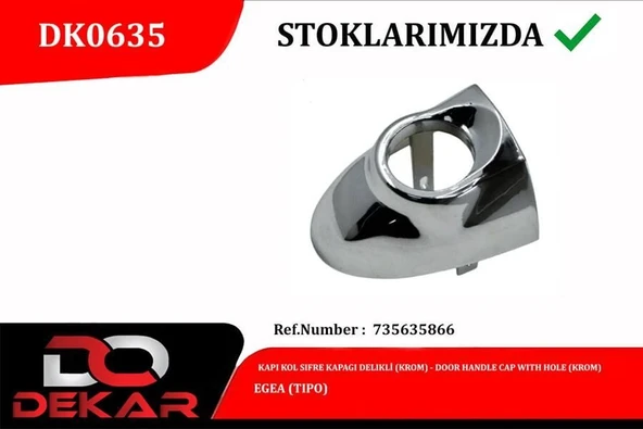 KAPI KOL SIFRE KAPAGI DELIKLI KROM EGEA  735635866 ürün görseli