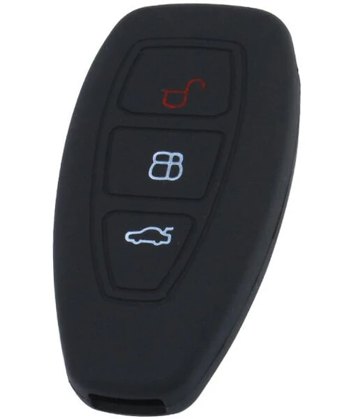 KONTAK ANAHTAR KUMANDA KORUYUCU KILIF SİLİKON SİYAH FORD KUGA- FIESTA- MONDEO- C-MAX  HMA204-S ürün görseli