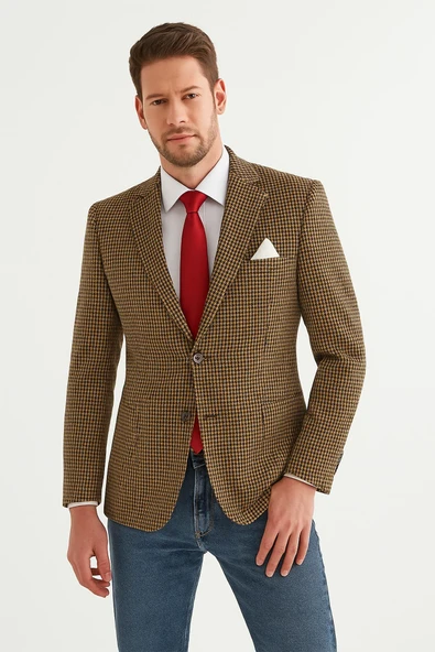 Erkek Tek Ceket Slim Fit ürün görseli 1