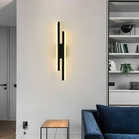 Elektrikle Çalışır, 12 Watt , 3000 Kelvin Gün Işığı Led Aplik, İç Merkan Led Duvar Armatürü -220V - Resim 8