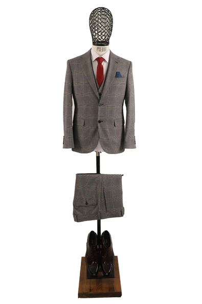 Yelekli Takım Elbise Slim Fit - 3