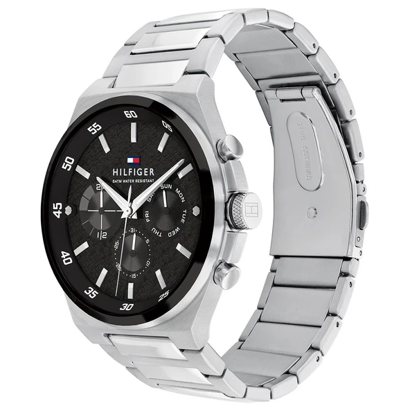 Tommy Hilfiger Gri Siyah Erkek Kol Saati TH1792087 - 2