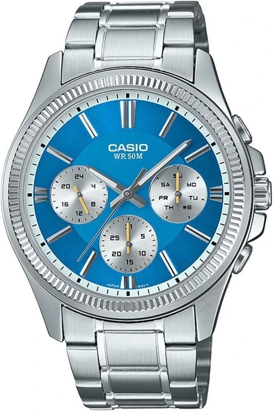 Casio Gri Mavi Erkek Kol Saati MTP-1375D-2A2VDF - 1