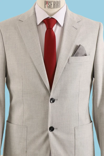 Erkek Tek Ceket Slim Fit - 4