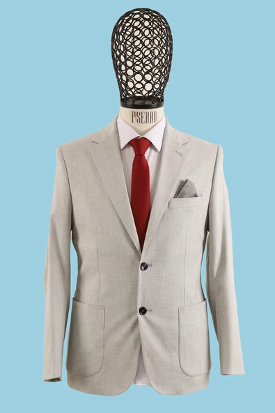 Erkek Tek Ceket Slim Fit - 3