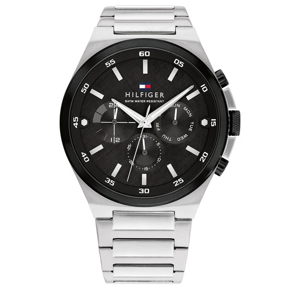 Tommy Hilfiger Gri Siyah Erkek Kol Saati TH1792087 - 1