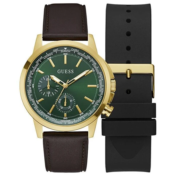 Guess Deri Erkek Kol Saati Çift kordonlu GUGW0664G2 - 1