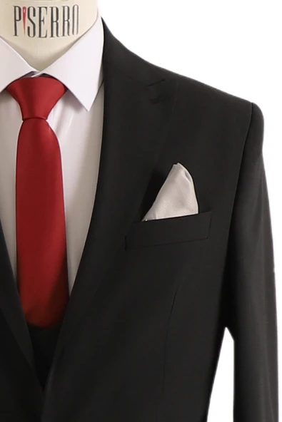 Yelekli Takım Elbise Slim Fit - 6