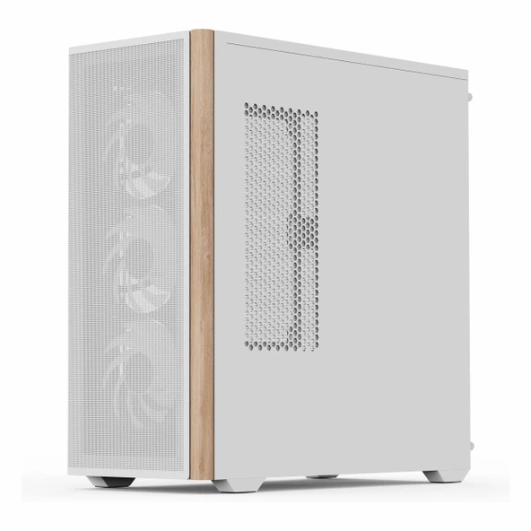 Aerocool D501A USB 3.2 ARGB ATX Mid Tower Beyaz Kasa - Resim 3