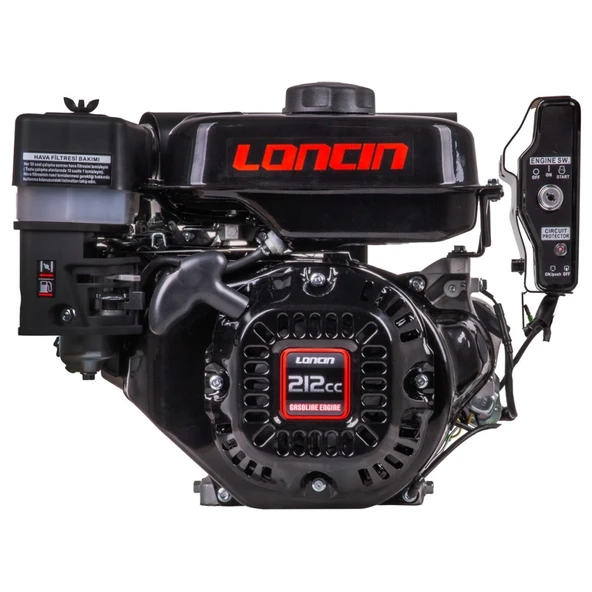Loncin LC170FD-A10 EUR5 Benzinli Motor 7HP Çapa Tip Ø19mm - Resim 2
