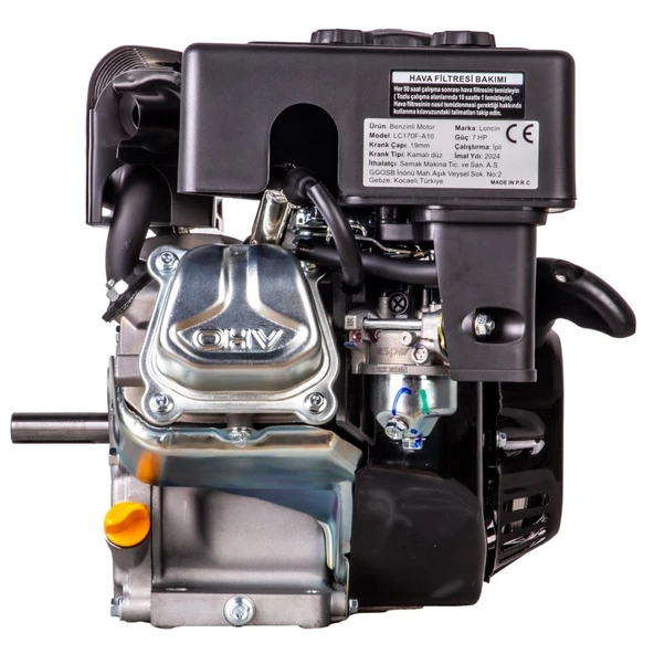 Loncin LC170F-A10 EUR5 Benzinli Motor 7HP Yağlı Tip - Resim 3