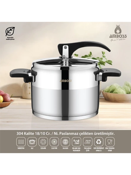 Amboss Enio Klasik 6 lt Düdüklü Tencere - 2