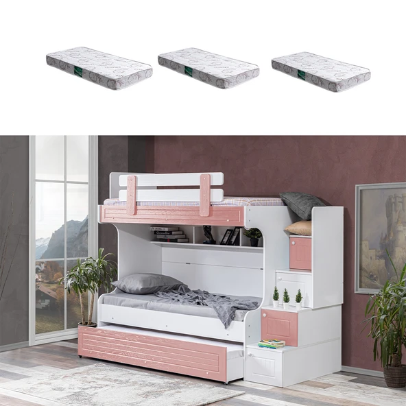 Ranza, Su Yavrulu Ranza - Yeşil 3 Adet Comfort Yatak - Resim 6