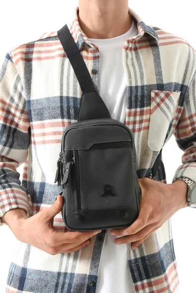 M 416 Mega Bag Kanvas Bodybag Omuz Çantası - 7