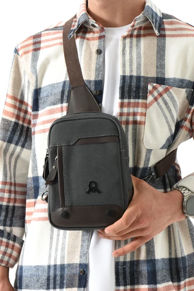 M 416 Mega Bag Kanvas Bodybag Omuz Çantası - 4