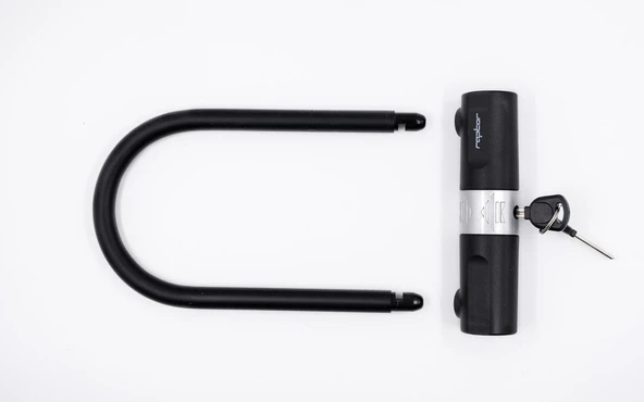 RAPTOR - Anahtarlı U Kilit 170×260mm Bisiklet Motosiklet Scooter Güvenlik U Kilidi - Resim 3