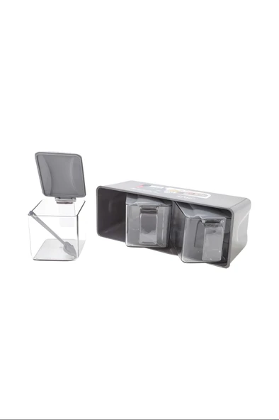 LitaeTrend 3 Lü Baharatlık Set Duvar Askılı Royaleks-L677 - 2