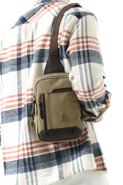 M 416 Mega Bag Kanvas Bodybag Omuz Çantası - 2