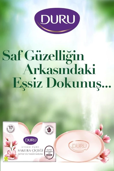 Duru Hydro Pure Sakure Çiçeği Şeffaf Cilt Bakım Sabunu 2 x 135 g = 270 g - 2