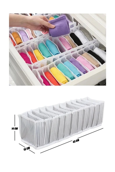 LitaeTrend Çekmece Içi Akordiyon Organizer (M) - 15x43x14cm Royaleks-EV355 - 2