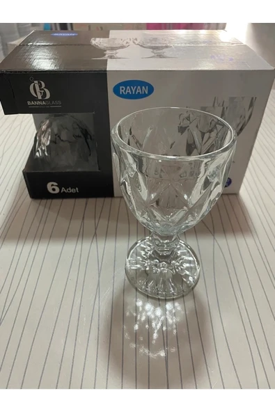 LitaeTrend Dila Kahve Yanı Su Bardak 6’lı Royaleks-RYG8006 ürün görseli 1