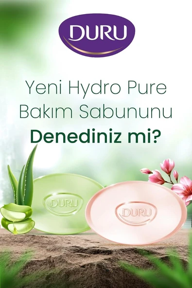 Duru Hydro Pure Sakure Çiçeği Şeffaf Cilt Bakım Sabunu 2 x 135 g = 270 g - 3
