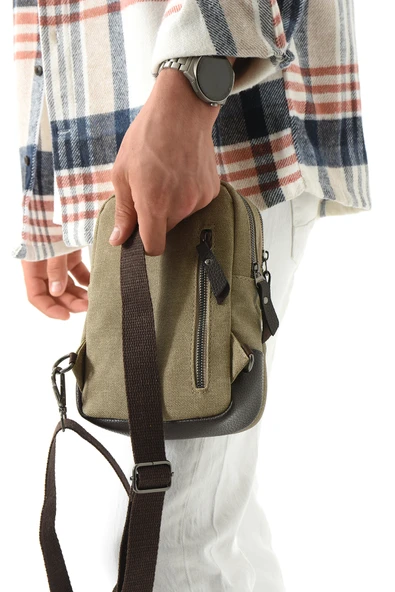 M 416 Mega Bag Kanvas Bodybag Omuz Çantası - 3