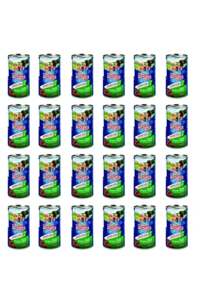 Miglior Cane Biftek Ve Sebzeli Konserve Köpek Maması 405 gr 24 Adet - 1