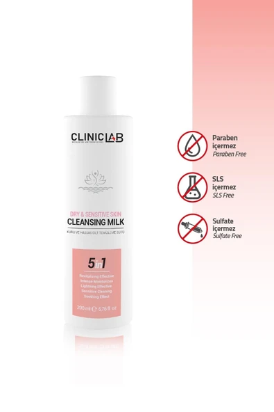Cliniclab Kuru Ve Hassas Cilt Temizleme Sütü 200 Ml - 5