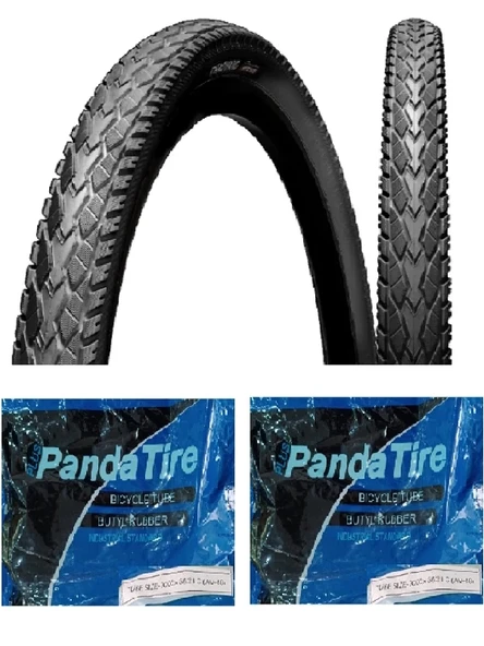Chaoyang 28 Jant 700x40C Dış Lastiği 1,5 mm Mako Shark H-5113 X 2 Adet + Plus Panda İç Lastik Seti