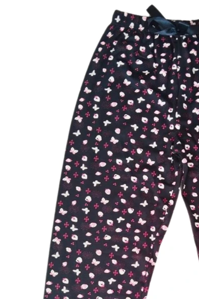 LitaeTrend Beli Lastikli Mevsimlik Viskon Penye Pantolon Siyah - Resim 2