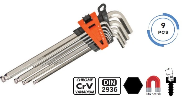 Retta RAT5009 Topbaşlı Uzun Allen Takımı Retta - 2