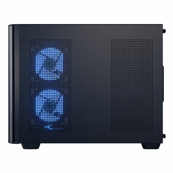 Aerocool P300C USB 3.2 ARGB mATX Mini Tower Siyah Kasa - Resim 3