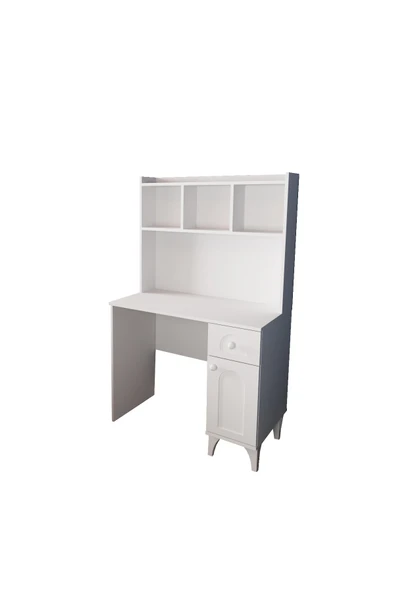 DF09106 Çekmeceli Kapaklı Kitaplıklı Çalışma Masası Bilgisayar Masası - Resim 4