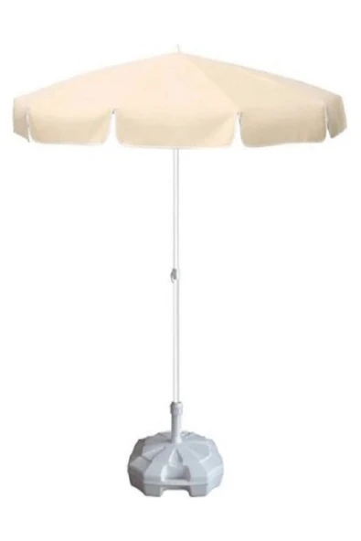 Plaj Şemsiyesi Krem renkli 200 cm 10 telli 20lt. Bidonlu Taşıma Çantası Hediyeli ürün görseli