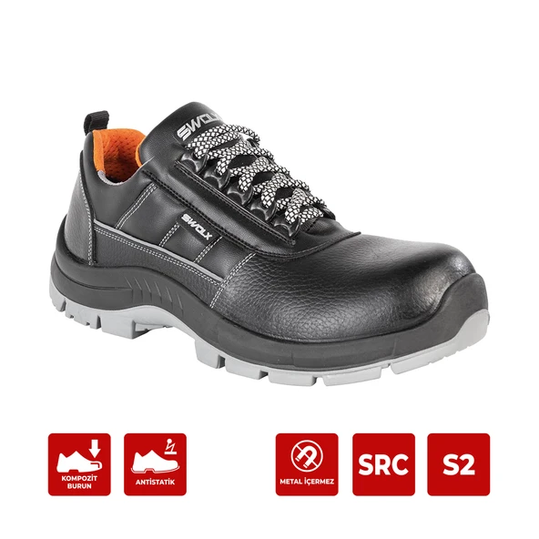 CLAS-X 10 Siyah Kompozit Burunlu Suya Dayanıklı İş Ayakkabısı S2 41 Numara ürün görseli 1